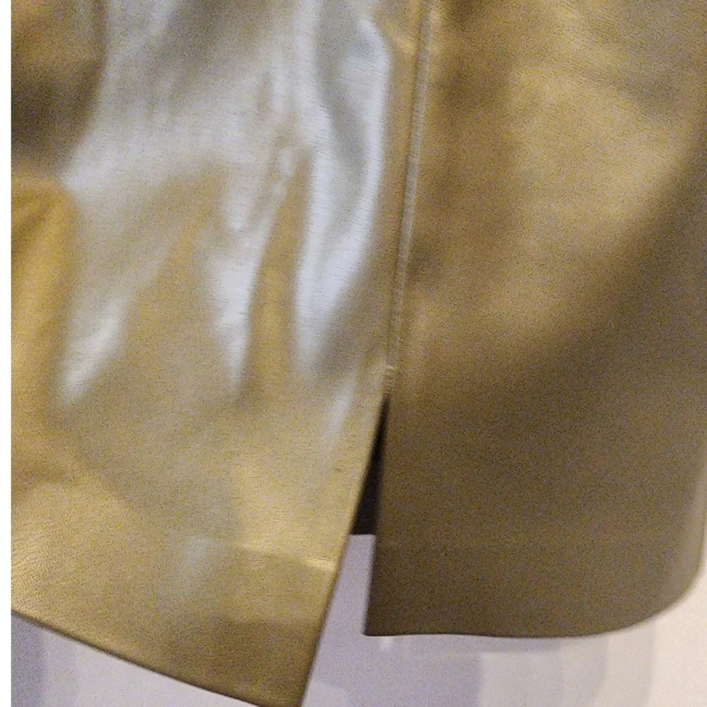 The Drop Olive Faux Leather Mini Skirt XXL Plus Size‎ Elastic Waist